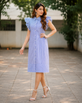 Mira Stripe Ruffle Dress