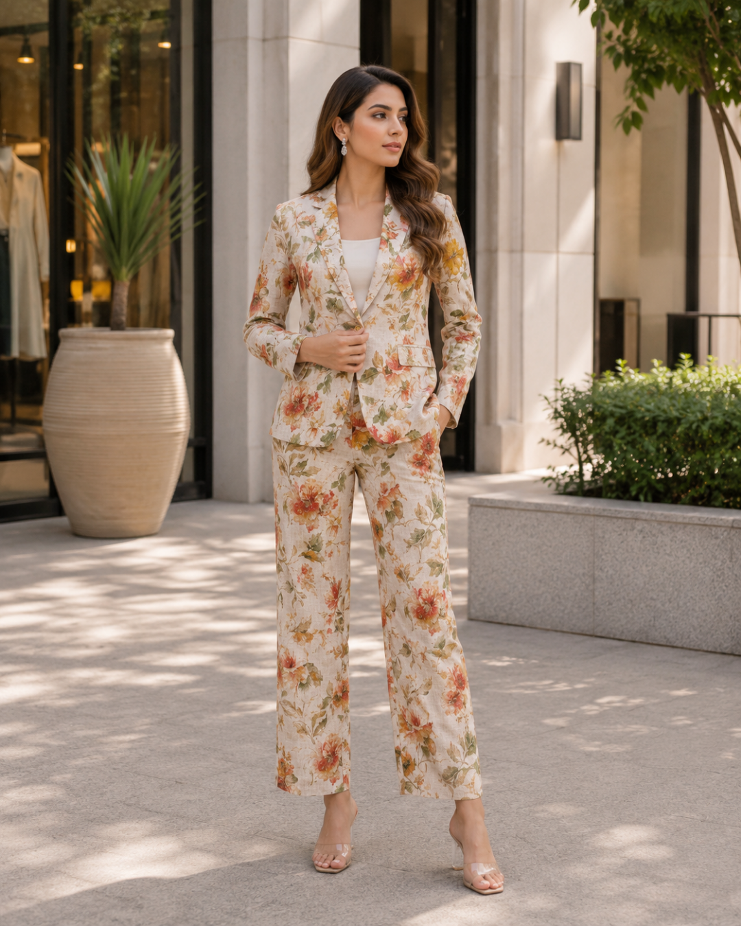Botanical Bloom Linen Co-Ord Set