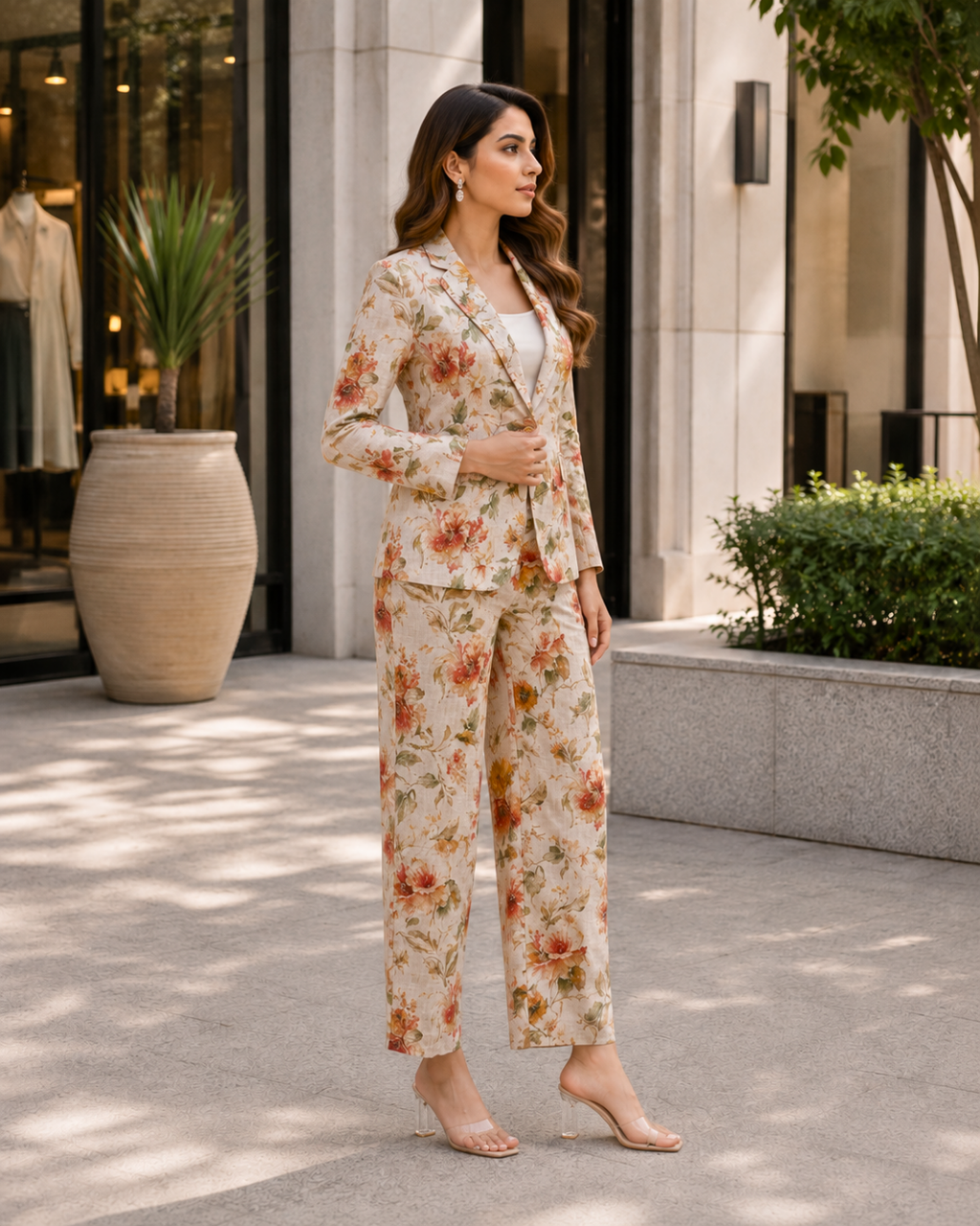 Botanical Bloom Linen Co-Ord Set