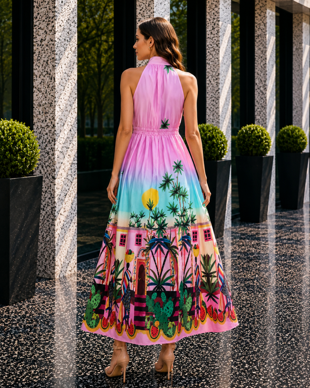 Tropical Sunset Maxi Dress