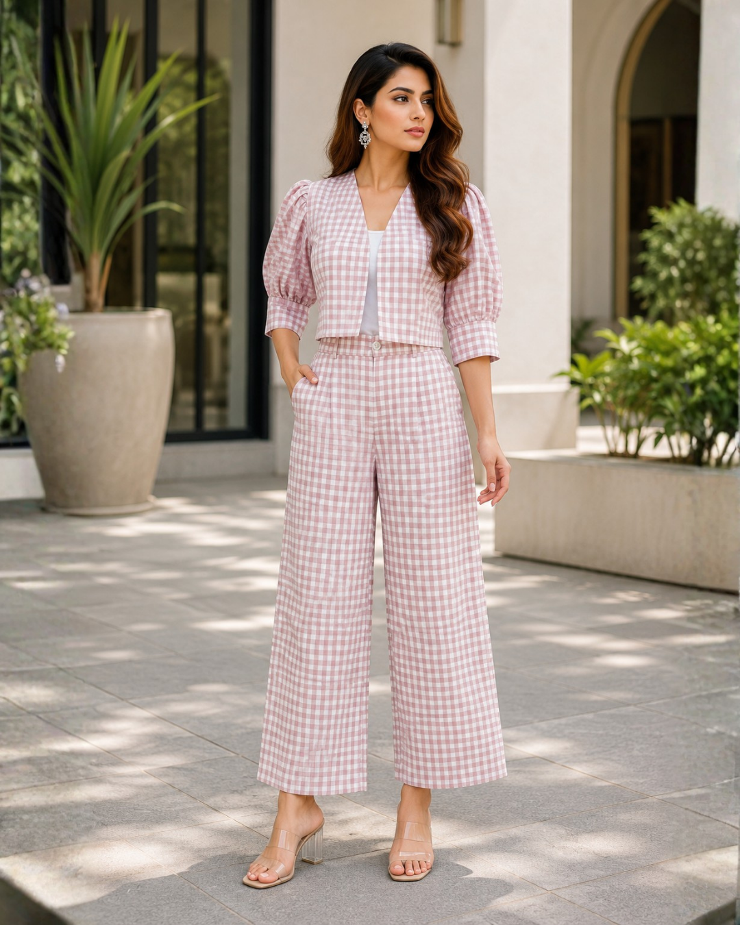 Mira Gingham Co-Ord Set