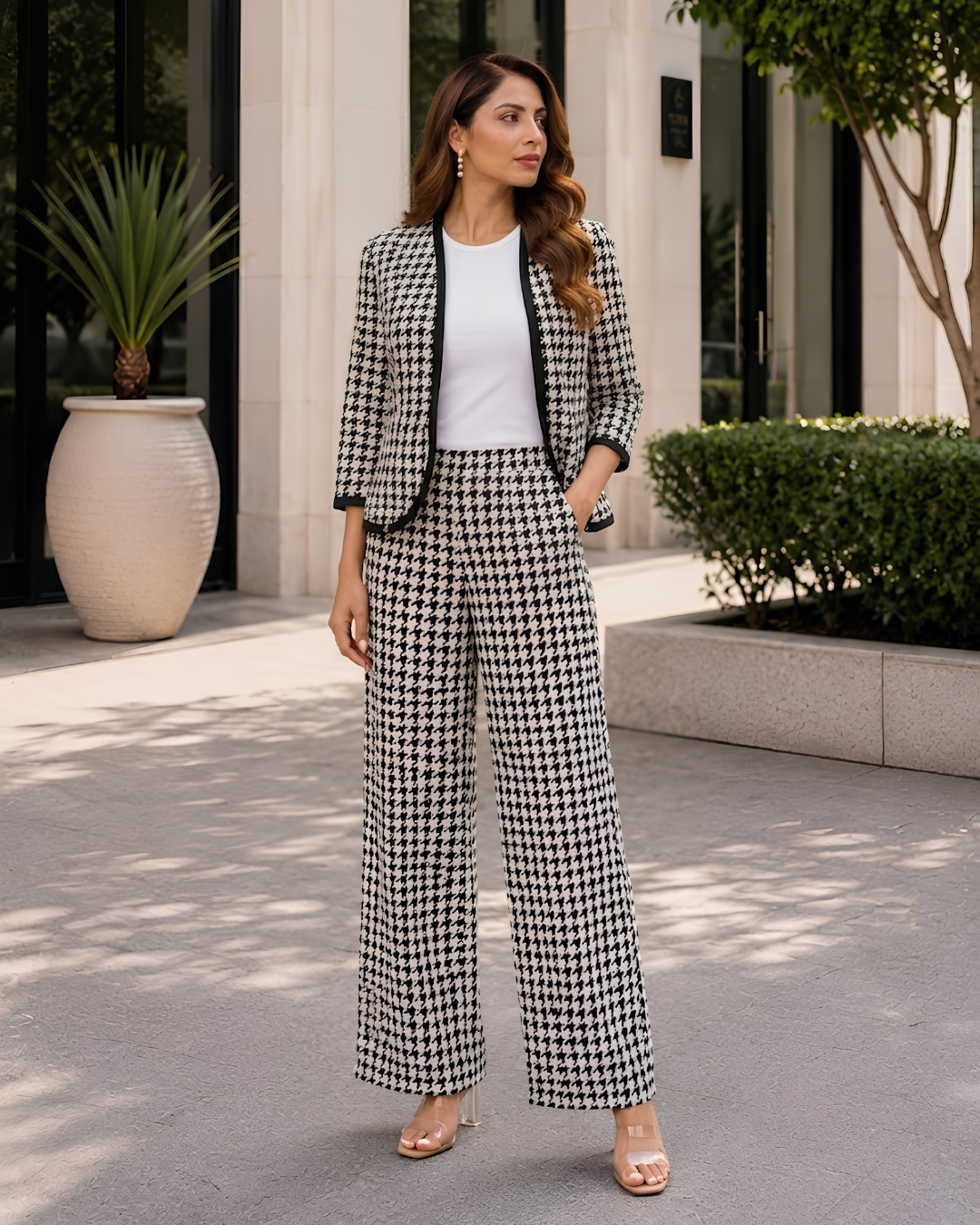 Ziva Houndstooth Co-ord Set
