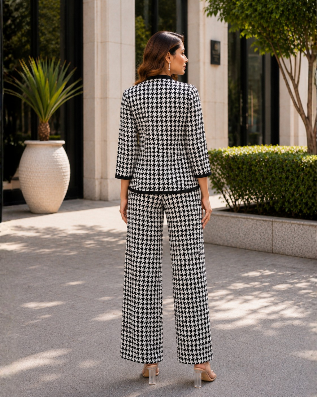Ziva Houndstooth Co-ord Set