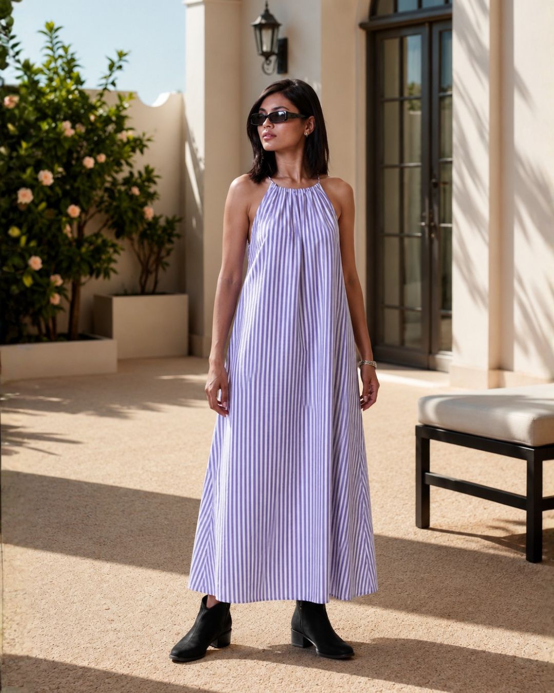 Luna Stripe Maxi Dress