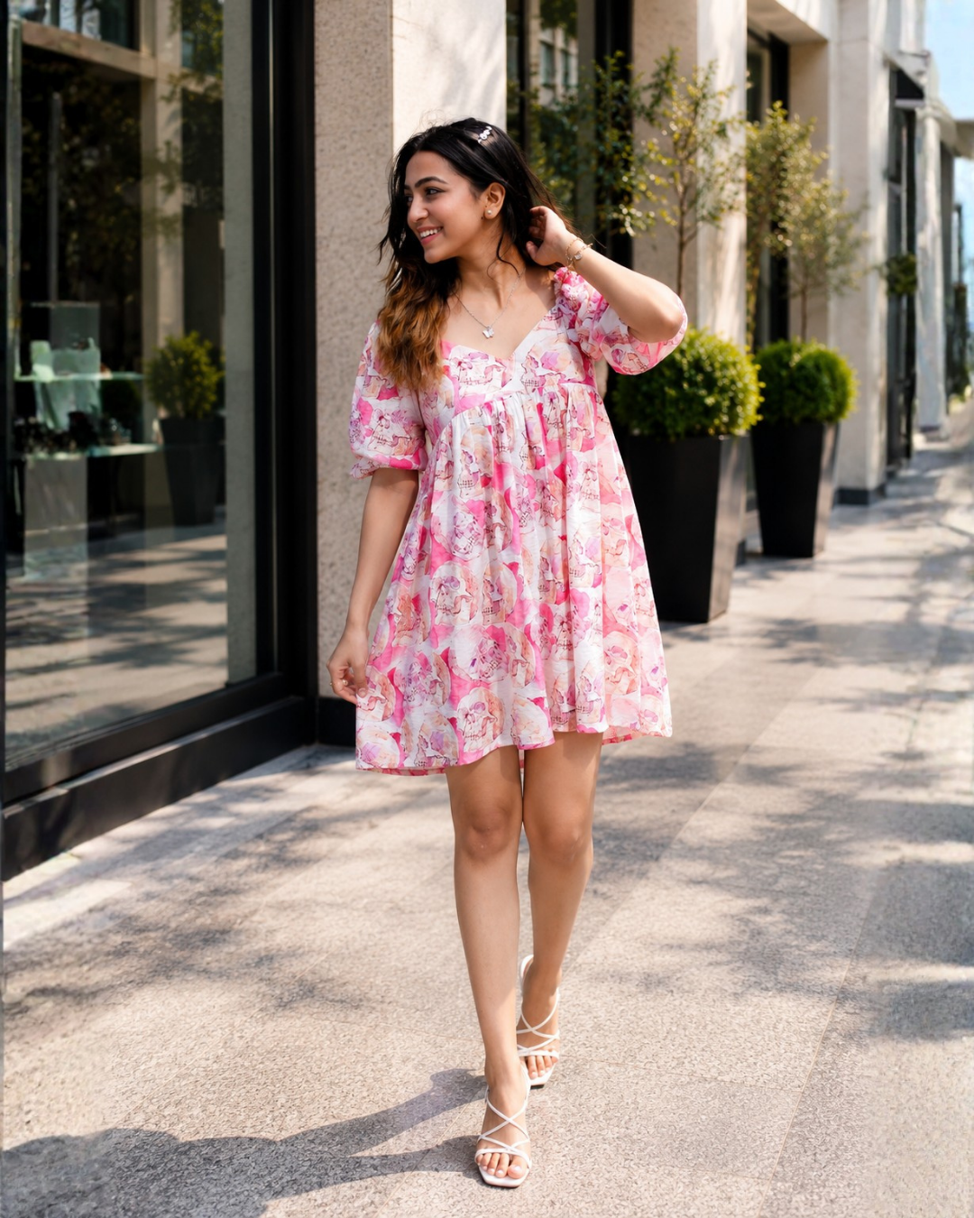 Mira Bloom Mini Dress