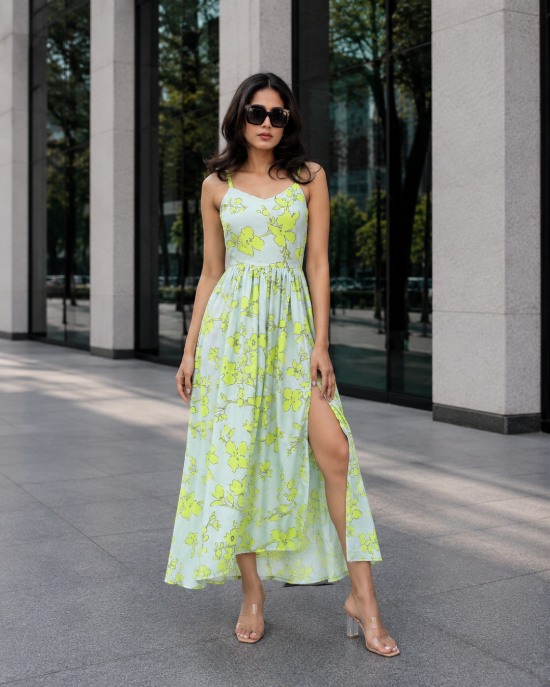 Lime Bloom Dress