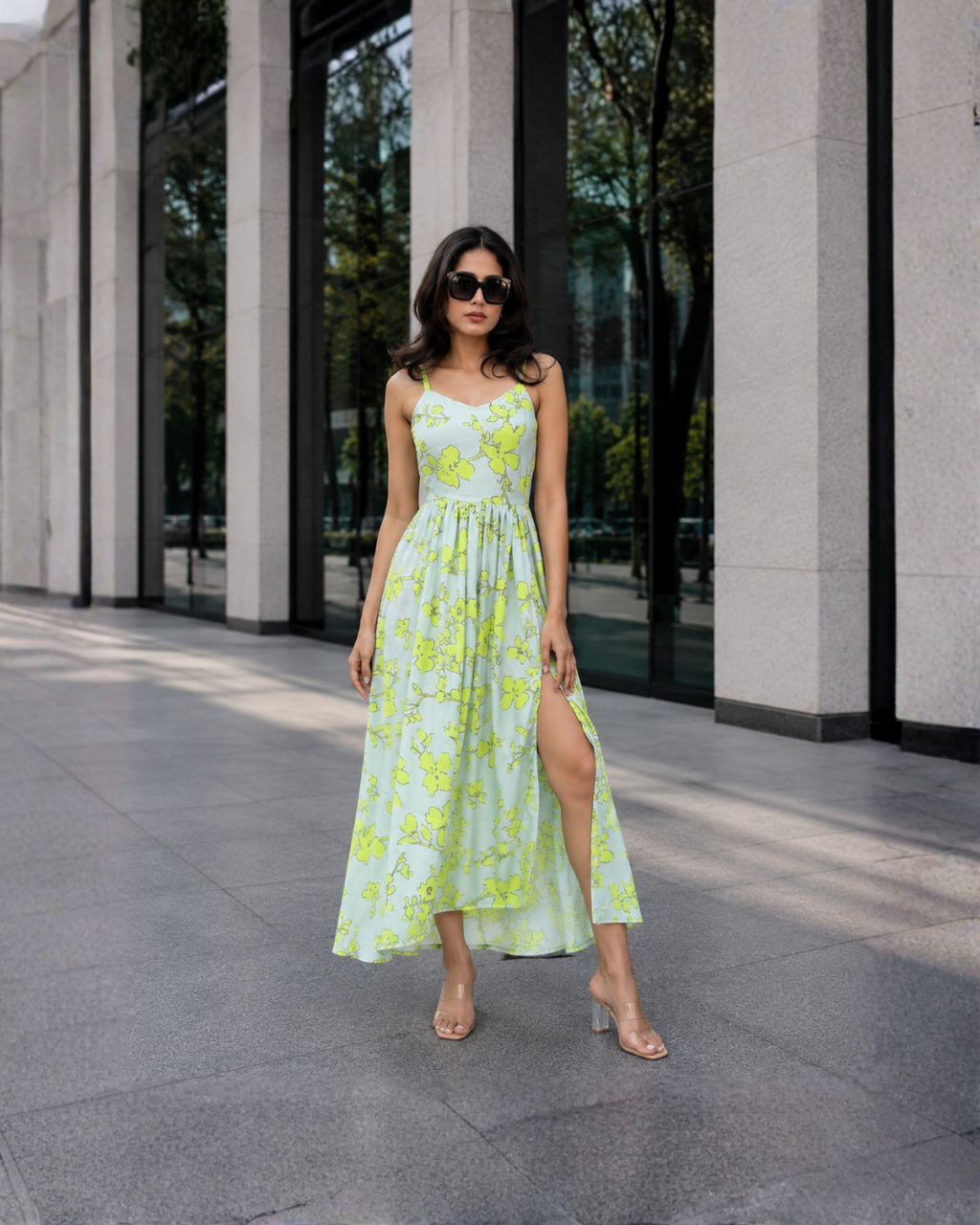 Lime Bloom Dress