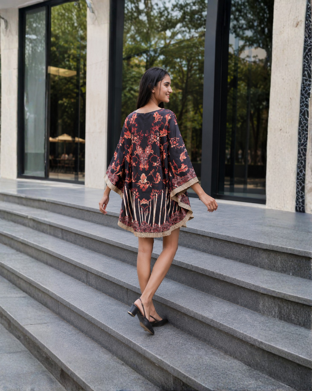 Midnight Bloom Kaftan