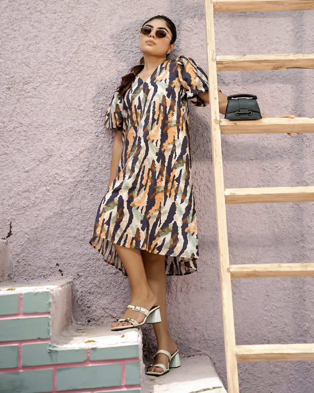 Wild Essence Printed Midi Dress