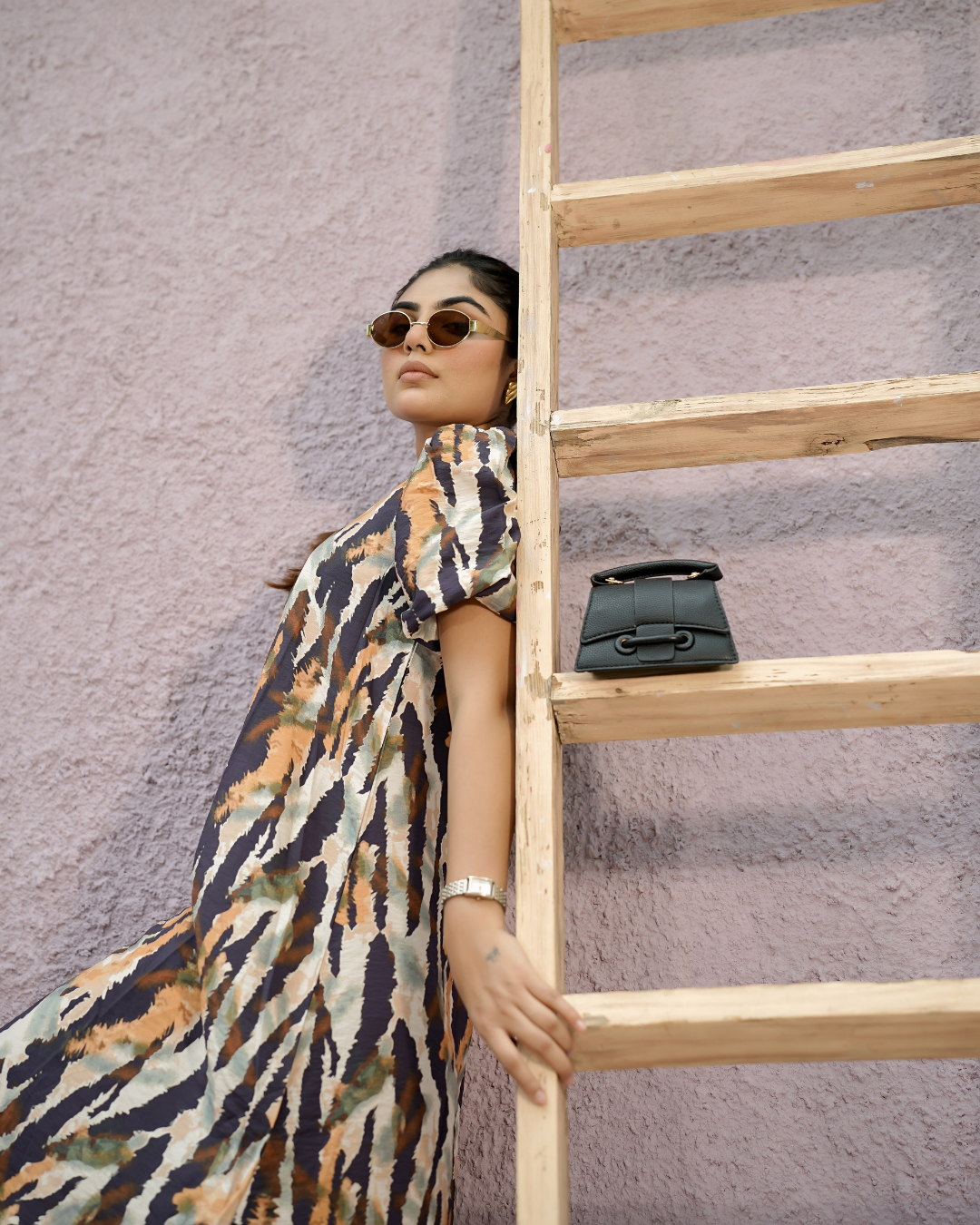Wild Essence Printed Midi Dress