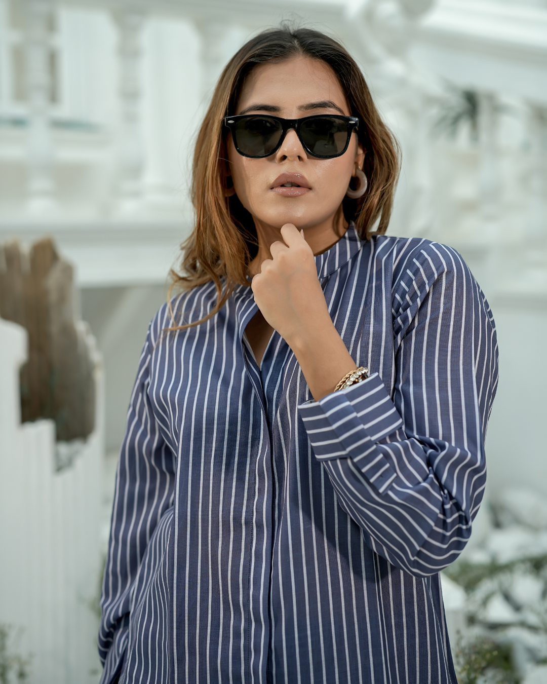 Midnight Stripe Co-Ord Set