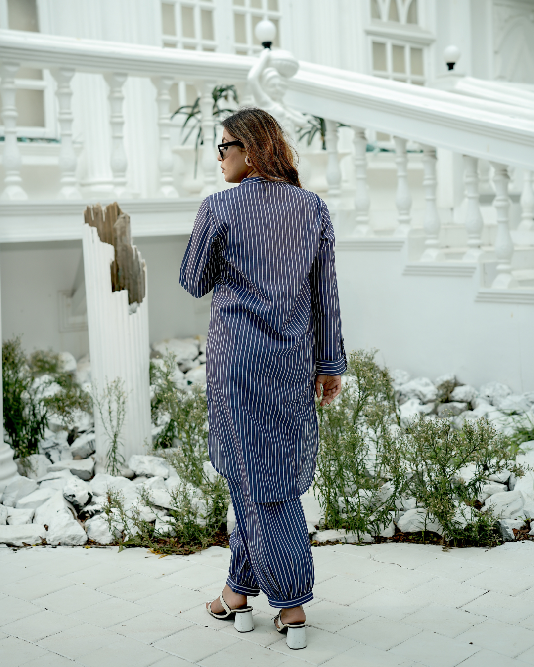 Midnight Stripe Co-Ord Set