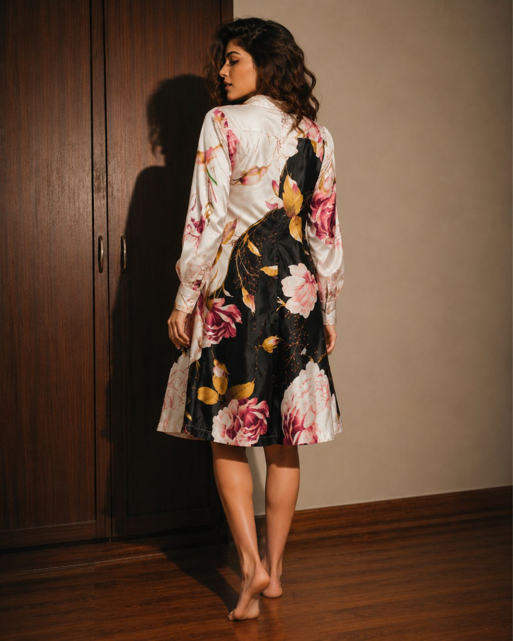 Blossom Luxe Mid-Length Comfy Shirt Dress