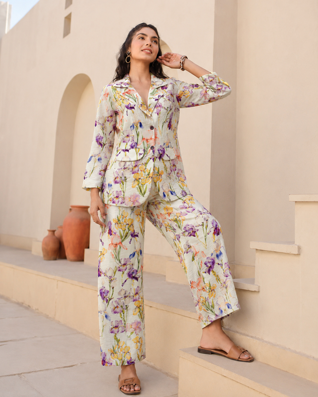 Botanical Bloom Tailored Co-Ord Set